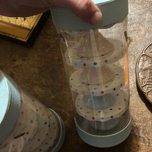 2-Grace’s Teaware Cupcake stands set of 4 Polka Dotted style